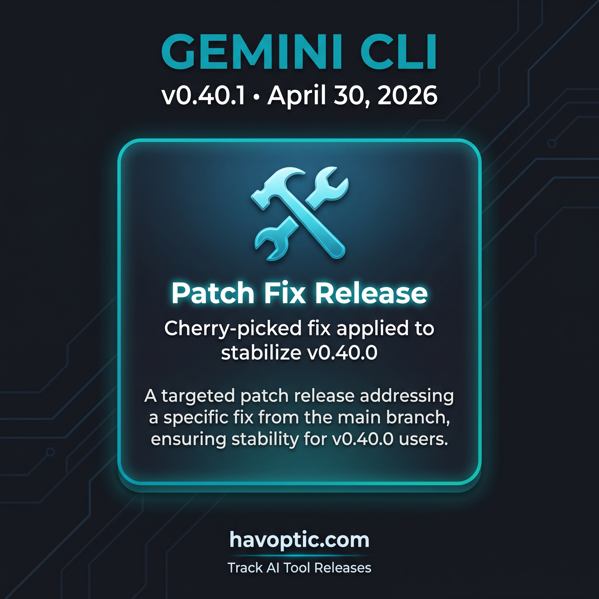 Gemini CLI Changelog & Release Notes | Havoptic