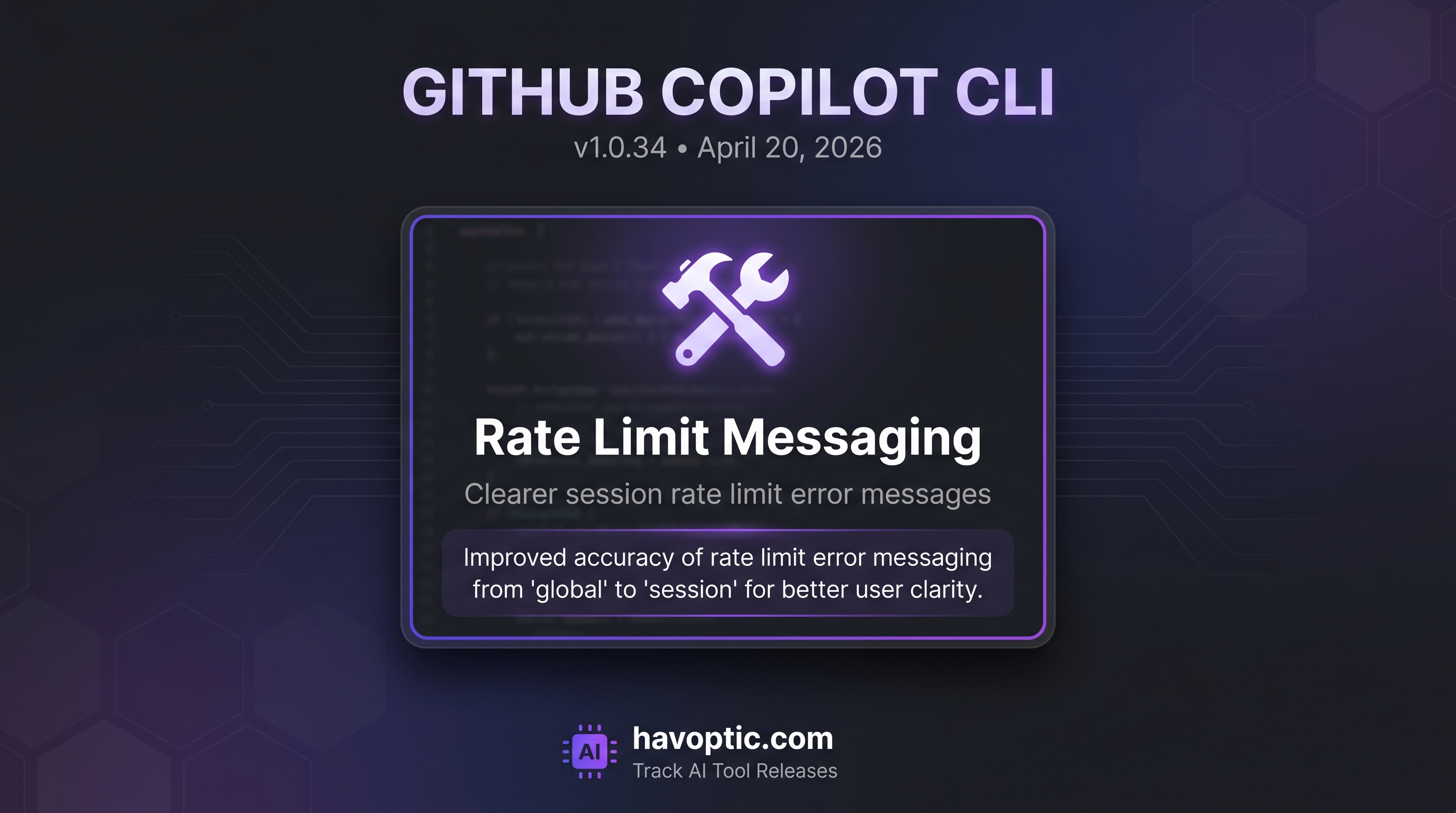 GitHub Copilot CLI v1.0.34 | Havoptic